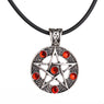 Satan Flag Trendy Plated Antique Silver Star Pendant