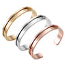 Hair Ties Rose Gold Bracelet Cuff Bangles for Women