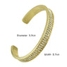 Full Rhinestone Open Cuff Bracelet Bangles for Women