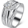 Female Finger Silver Pated Wedding Ring