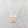 Double Hand Love Heart Pendants Necklaces for Women