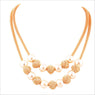 Imitation Pearl Metal Ball Beaded Double Necklaces & Pendants For Women