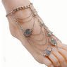 Silver Vintage Barefoot Anklet Chain for Women