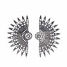 Full Drill Geometric Fan Earrings for Women