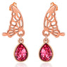 Red Crystal Earring Rhinestone Dangle Earring for Women