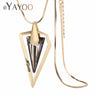 Geometric Metal Gold Color Snake Chain Necklace for Women