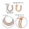 Lucky Horseshoe Stud Earrings For Women