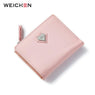 Pink Love Heart Short Wallet Purse For Fashion Lady