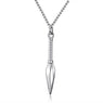 Stainless Steel Spear Shape Pendant Necklaces
