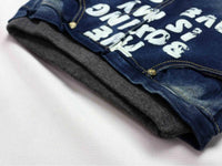 new simple style printed Letter pattern Denim Jeans size 456t - sparklingselections