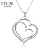 Silver Heart Pendant Necklace For Women
