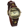 Women Vintage Leather Bracelet Watch