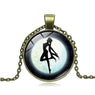 Sailor Moon Glass Cabochon Pendant Necklace