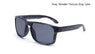 Reflective Square Mirror Rivet Vintage Sport Sun Glasses