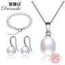 Silver Pearls Sets Jewelry For Women