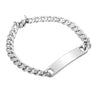 New stylish Silver Stainless Steel curb chain Bracelet