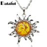 Honey Sun Lucky Flossy Pendant Necklace