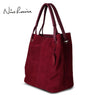 Women Real Split Leather Tote Bag