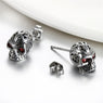 Trendy Round Punk Skull Stud Earrings