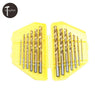 Metric System Durable Titanium Twist Drill Bits Set 13Pcs