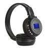 Wireless Stereo Headset with LCD Display indicators for mp3 radio