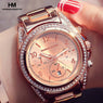 Rose Gold Luxury Brand wrist watch for Women