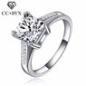 White Gold Filled Square Rings