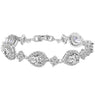 Women Bridal Bracelet Clear Cubic Zircon Bracelets