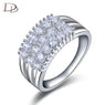 White Gold Color Rhinestone Bague Ring For Women