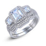Sterling Silver Wedding Engagement Ring For Women