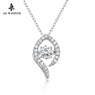 Women Long Choker Necklace Pendant With Silver Chain