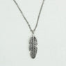 Leaf Feather Pendant Necklace For Women