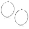 Women's Sterling Silver Inside Out Hoop Earrings