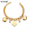 Womens Heart Shape Charm Bracelets