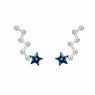 Crystal Crawler Earrings For Women's
