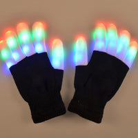 Flashing Gloves Glow LED Rave Light Finger Lighting Toy 1 Pair - sparklingselections