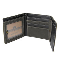 New Men's Faux Leather Zipper Wallet - sparklingselections