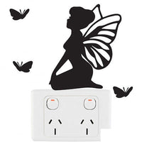Butterflies Beautiful Vinyl Switch Wall Decal - sparklingselections