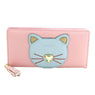 New Fashion PU Leather Women Cute Cat Wallet