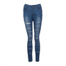 Women Fashion Denim Skinny Ripped Jeans