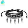 Leather Wings Bracelet for Women