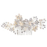 Austrian Crystal Simulated Pearl Hair Piece For Women