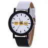 New Smooth Design Leather Wrist Watch for Men