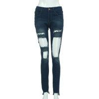 Women Stretchy Skinny Slim Denim pencil jeans - sparklingselections