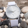 Women's Fashion Design Dial Leather Band Analog Quartz Wrist Watch
