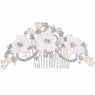 Leaf Flower Hair Comb Women Hair Jewelry