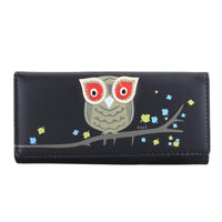 New Fashion Owl Pattern Printed Leather Wallet - sparklingselections