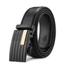 Men's Genuine Leather Automatic Buckle Black Belt