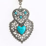 Tibetan Flower Leaf Pendant Necklace Chains Statement