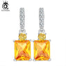 Yellow Stone Zircon Earring